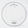 Embossed porcelain dinner set with decal